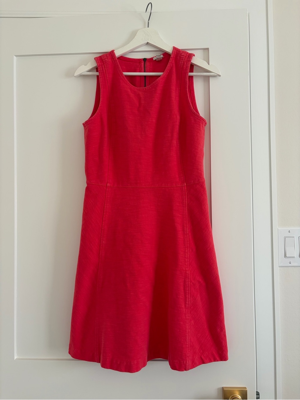 J.Crew Coral Sleeveless A-Line Swing Workwear Dress | size 6
